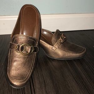 Franco sarto leather mules!